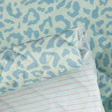 Reversible Quilted Nairobi Blue Animal Print and Stripes - Ribes y Casals