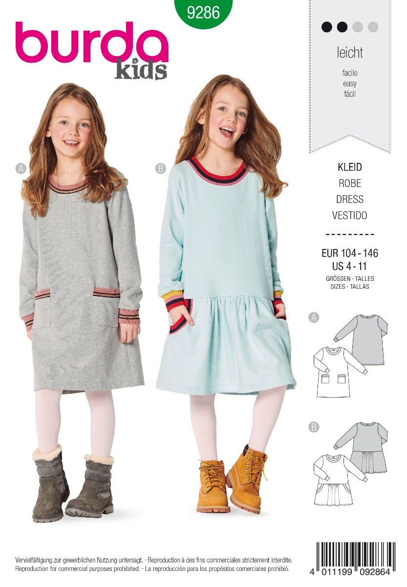 Burda Sewing Pattern 9286 Dress - Ribes y Casals