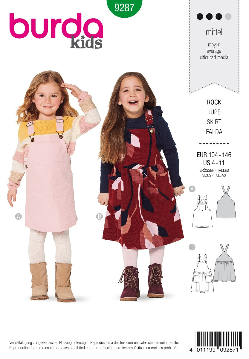 Burda Sewing Pattern 9287 Skirt - Ribes y Casals