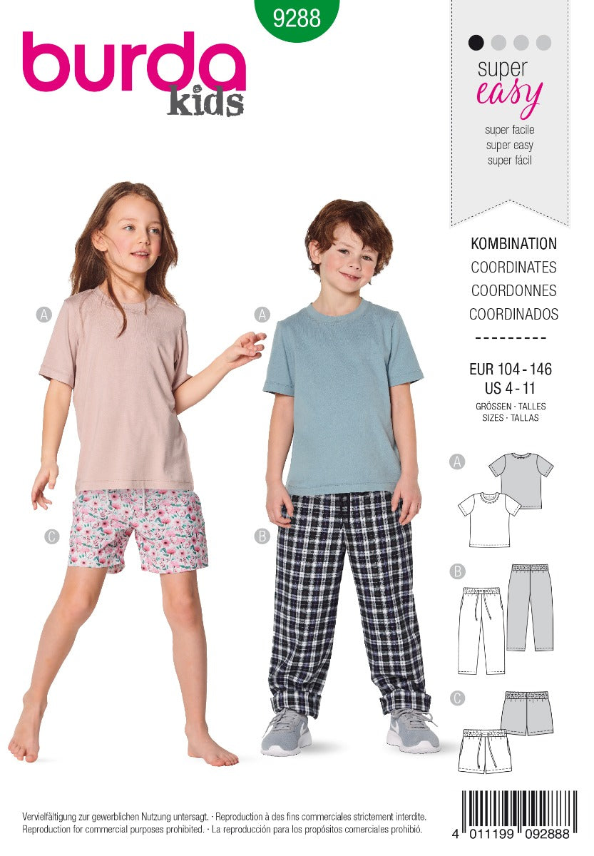 Burda Sewing Pattern 9288 Shirt - Ribes y Casals