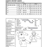 Burda Sewing Pattern 9308 Sweatshirt - Ribes y Casals