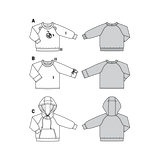 Burda Sewing Pattern 9308 Sweatshirt - Ribes y Casals