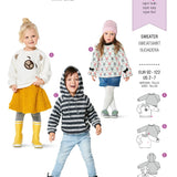 Burda Sewing Pattern 9308 Sweatshirt - Ribes y Casals