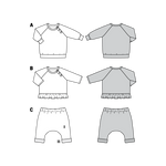 Burda Sewing Pattern 9312 Sweatshirt - Ribes y Casals