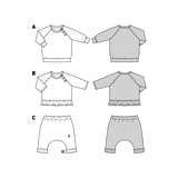 Burda Sewing Pattern 9312 Sweatshirt - Ribes y Casals