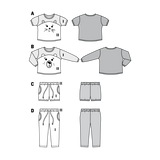 Burda Sewing Pattern 9326 Pyjamas - Ribes y Casals