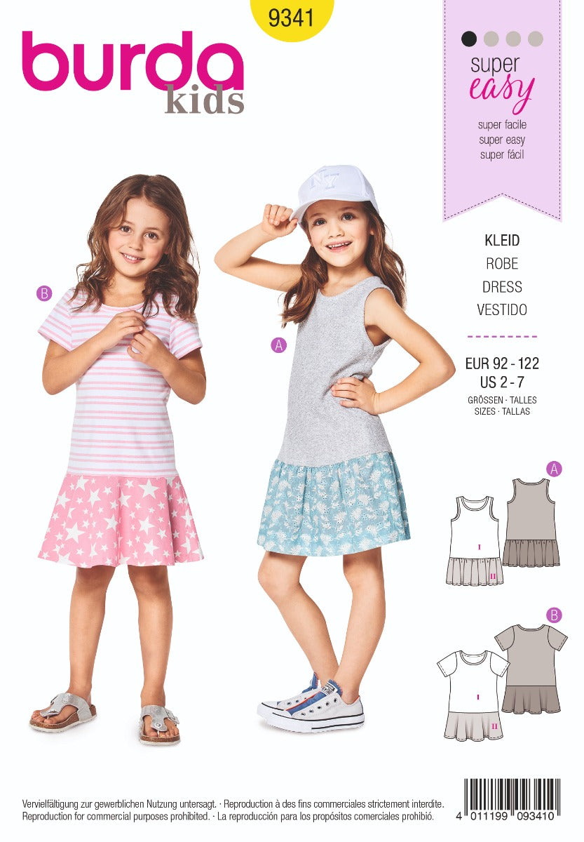 Burda Sewing Pattern 9341 Dress - Ribes y Casals