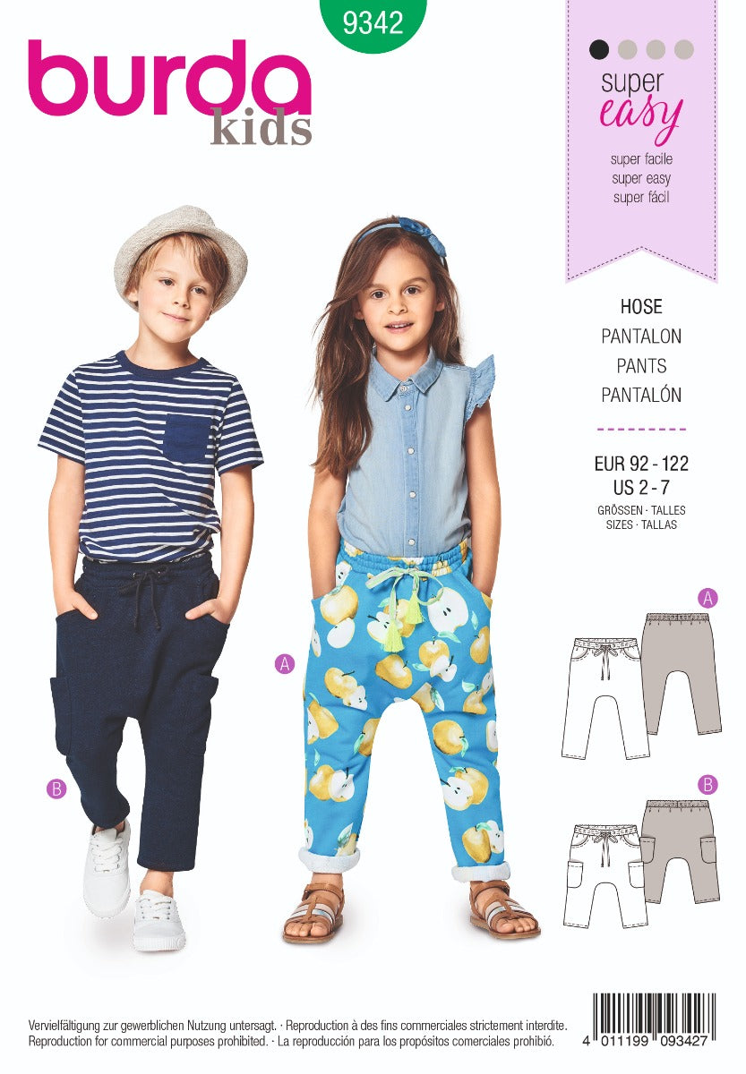 Burda Sewing Pattern 9342 Pants - Ribes y Casals