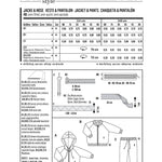 Burda Sewing Pattern 6349 Jacket and trousers - Ribes y Casals