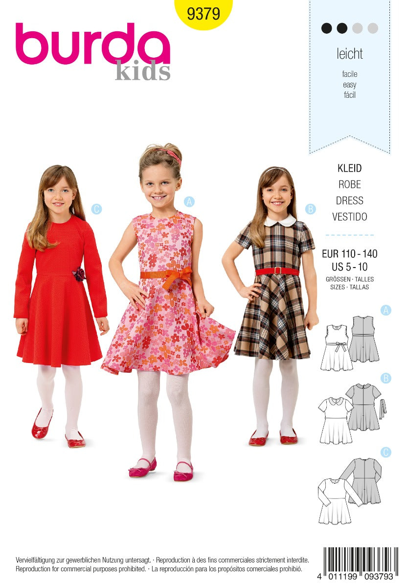 Burda Sewing Pattern 9379 Dress - Ribes y Casals
