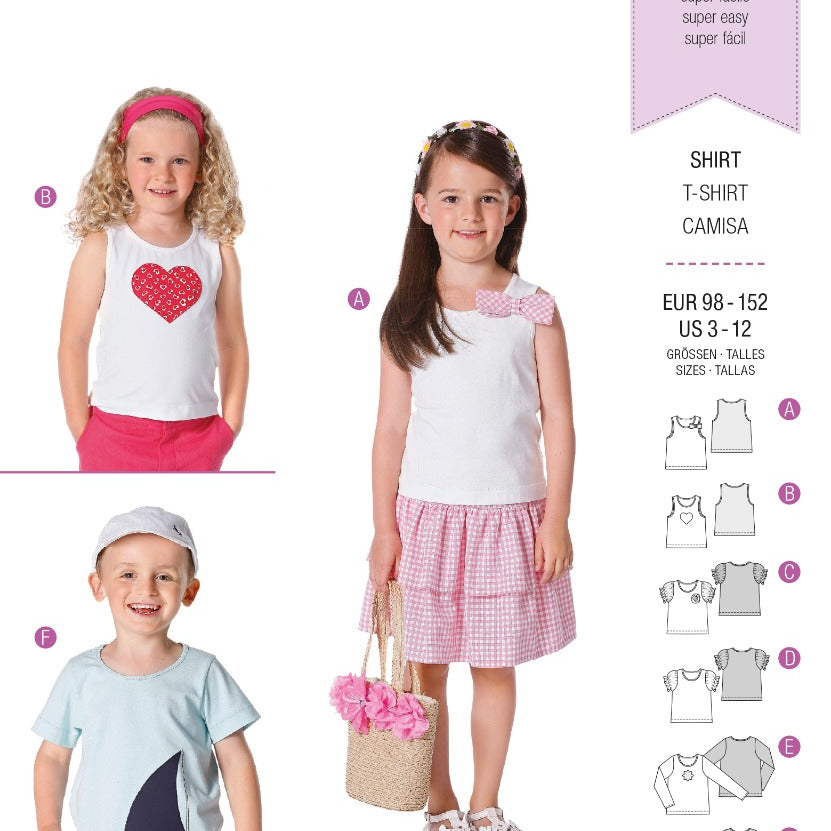 Burda Sewing Pattern 9439 Shirt - Ribes y Casals