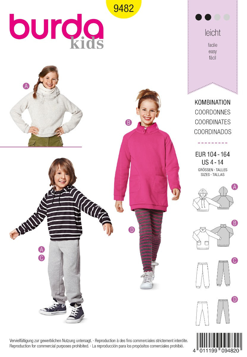 Burda Sewing Pattern 9482 Suit - Ribes y Casals