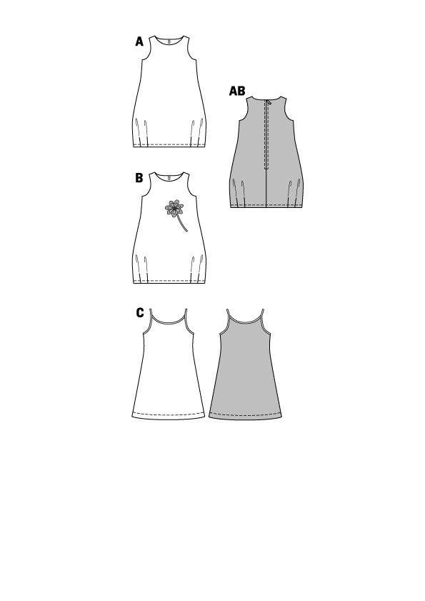 Burda Sewing Pattern 9544 Dress - Ribes y Casals