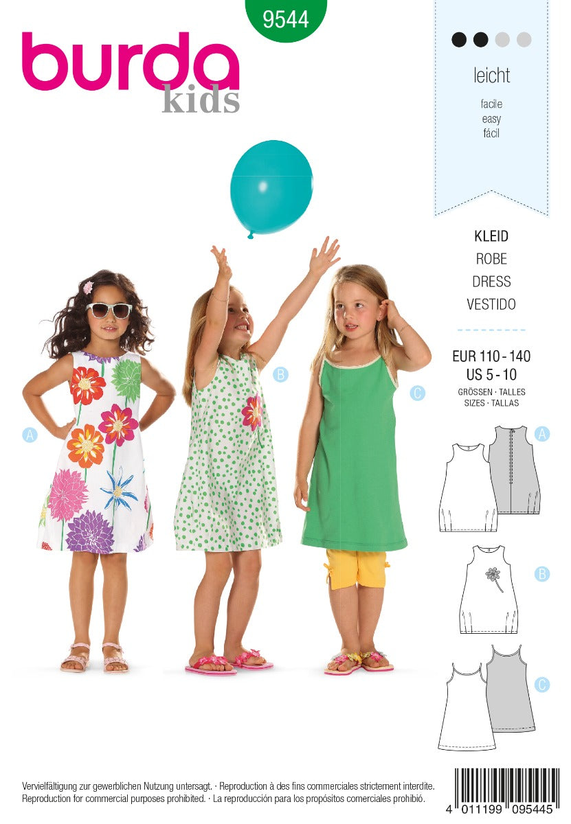 Burda Sewing Pattern 9544 Dress - Ribes y Casals