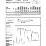 Burda Sewing Pattern 9615 Leggins - Ribes y Casals