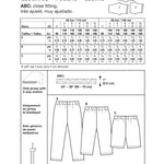 Burda Sewing Pattern 9615 Leggins - Ribes y Casals