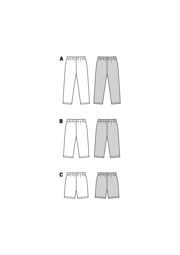 Burda Sewing Pattern 9615 Leggins - Ribes y Casals