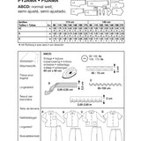 Burda Sewing Pattern 9747 Pyjamas - Ribes y Casals