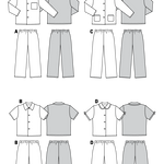 Burda Sewing Pattern 9747 Pyjamas - Ribes y Casals