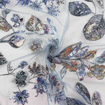 Blue-Grey Tulle Rhinestones - Ribes y Casals