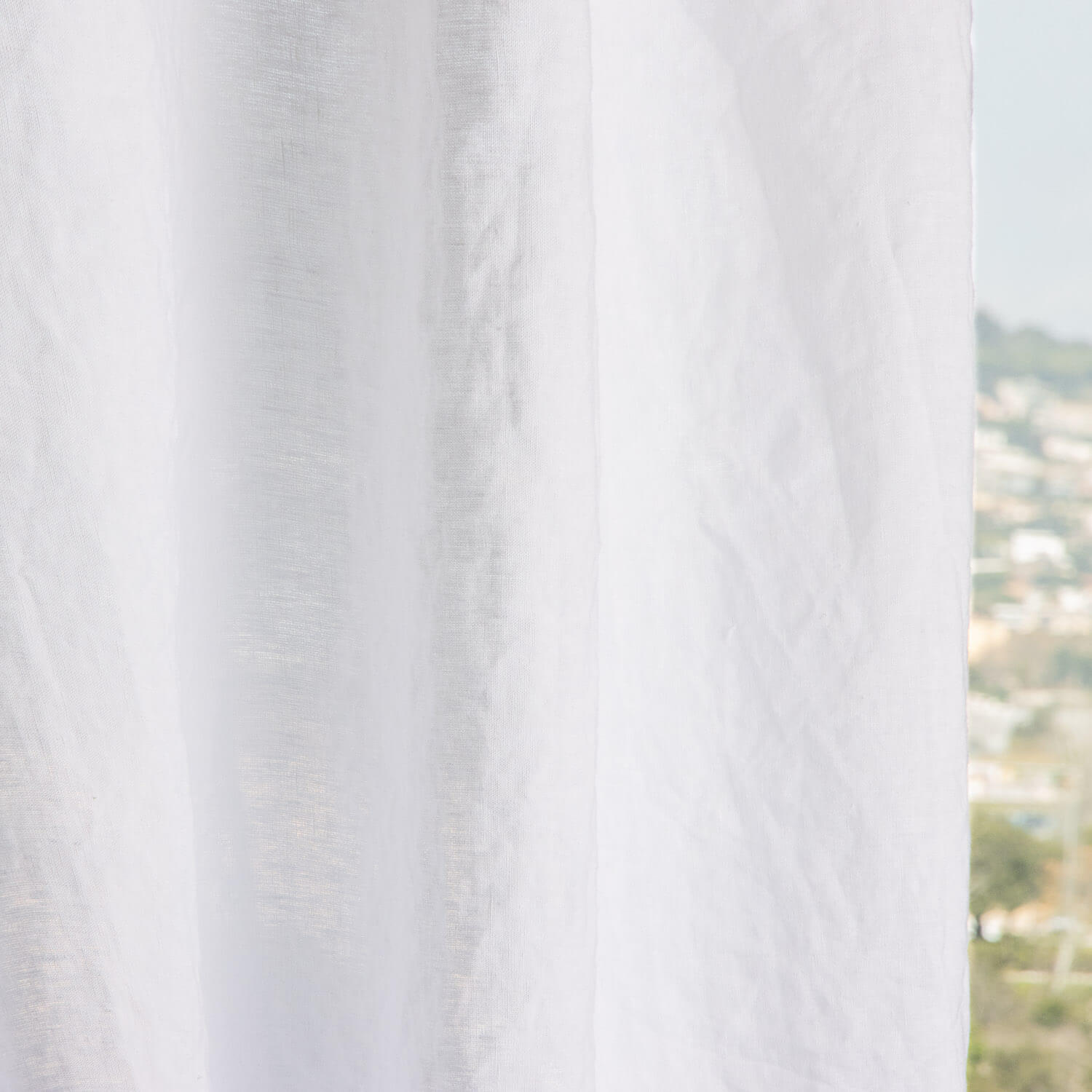 100% White Linen Sheer - Ribes y Casals