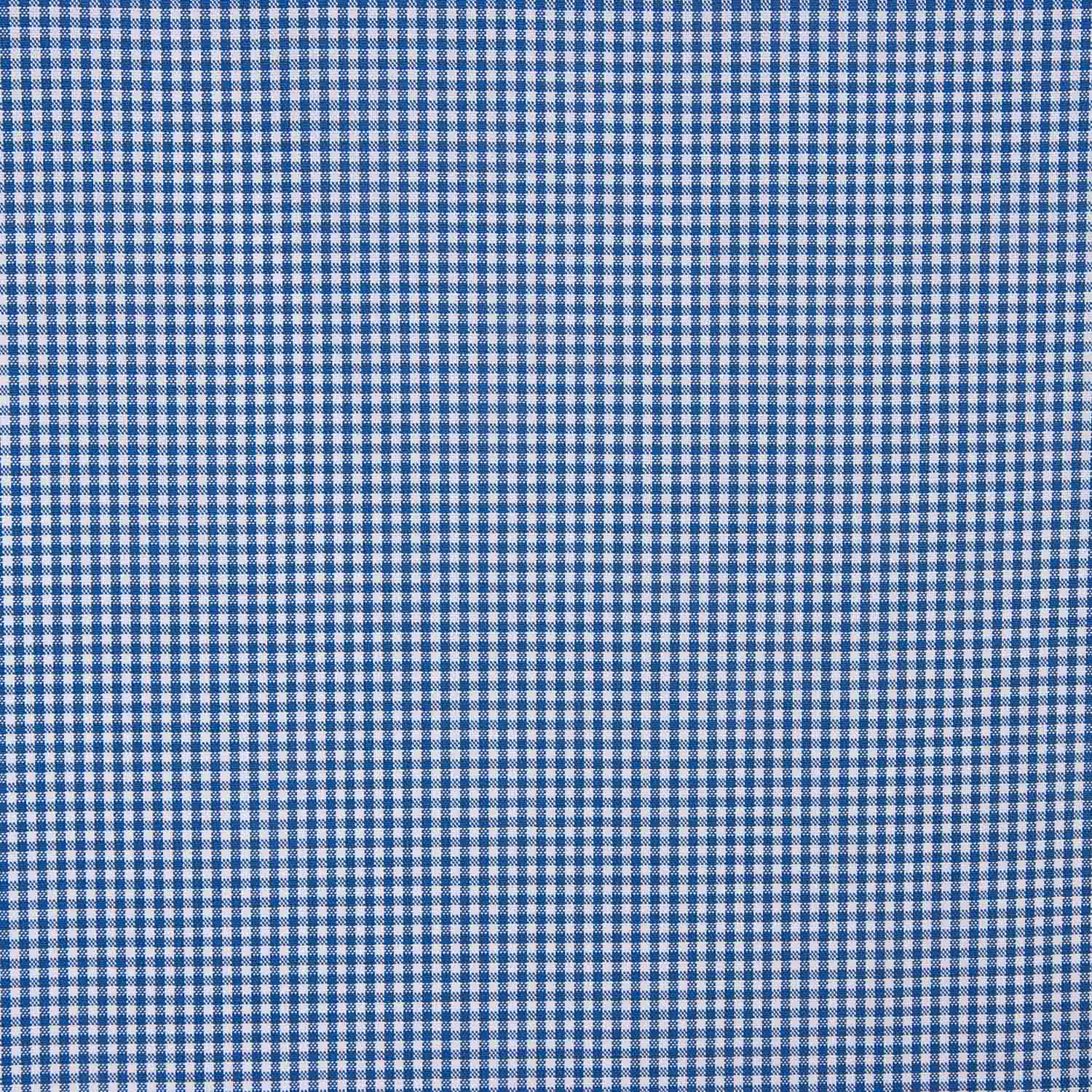 Blue and White Vichy Cotton Shirt - Ribes y Casals