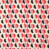 Geometric Print Viscose with Pink and Black Lurex - Ribes y Casals