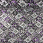 Silver and Mauve Diamond Lace Trim - Ribes y Casals