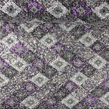 Silver and Mauve Diamond Lace Trim - Ribes y Casals