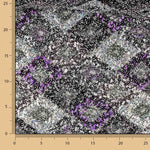 Silver and Mauve Diamond Lace Trim - Ribes y Casals