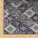 Silver and Mauve Diamond Lace Trim - Ribes y Casals