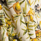 Cotton canvas printed with olives and olive oil - Ribes y Casals
