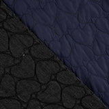 Double-sided quilted with black and navy Texan hearts - Ribes y Casals