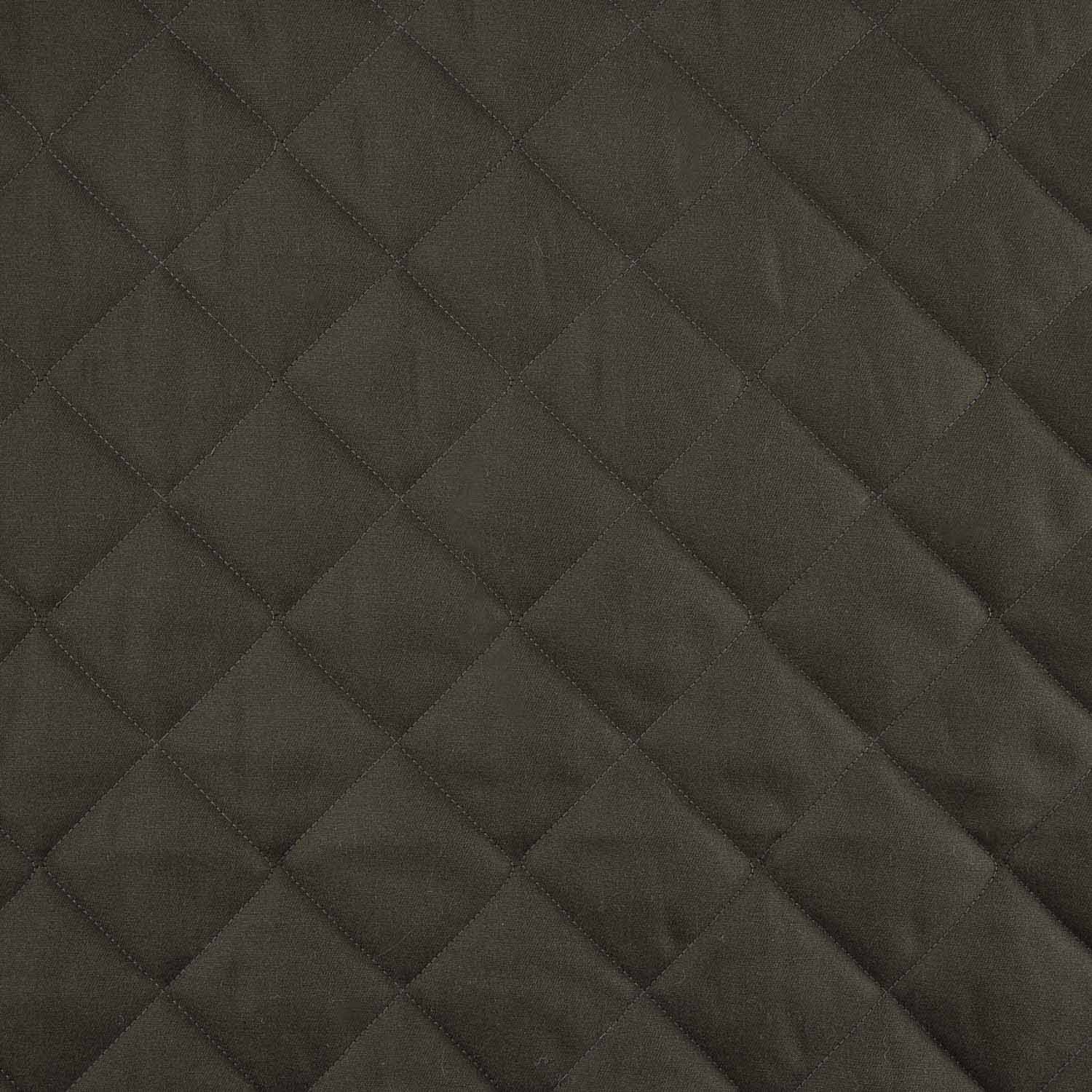 Double-sided green-grey twill and grey plumetis quilt - Ribes y Casals