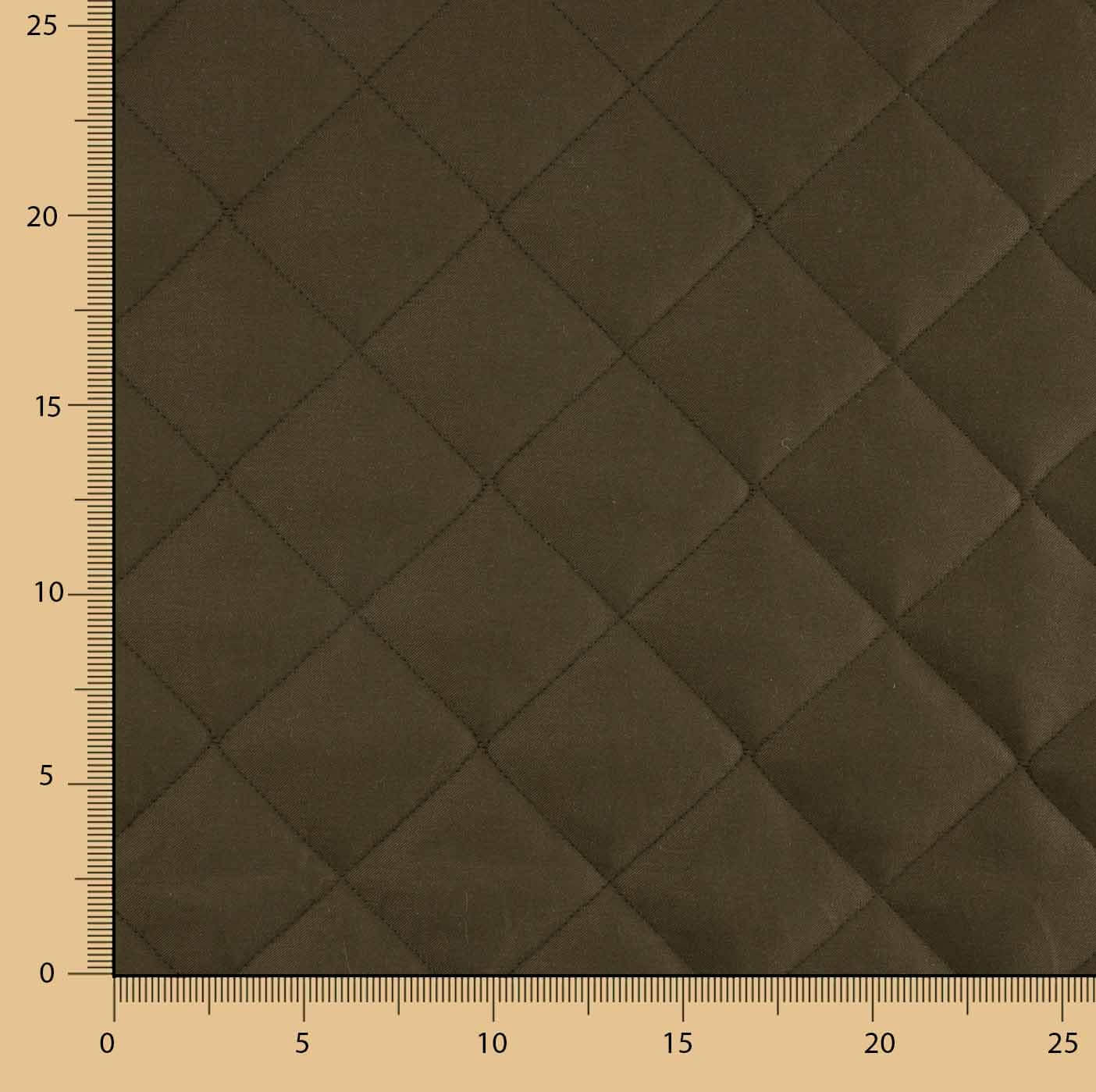Double-sided khaki green twill and multicoloured satin quilt - Ribes y Casals