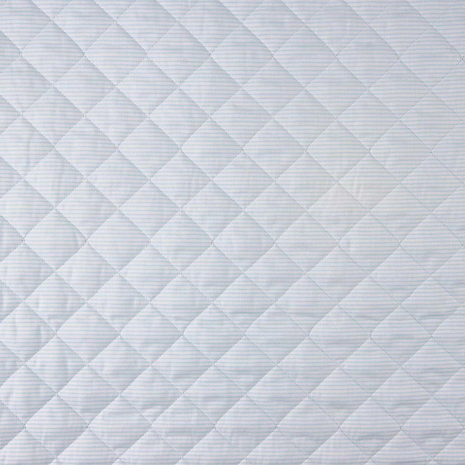 Quilted Cotton Polka Dots-Light Blue Stripes - Ribes y Casals
