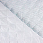 Quilted Cotton Polka Dots-Light Blue Stripes - Ribes y Casals