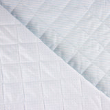 Quilted Cotton Polka Dots-Light Blue Stripes - Ribes y Casals