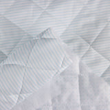 Quilted Cotton Polka Dots-Light Blue Stripes - Ribes y Casals