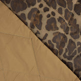Lightweight Double-Sided Quilted Blanket in Animal Print and Ochre - Ribes y Casals