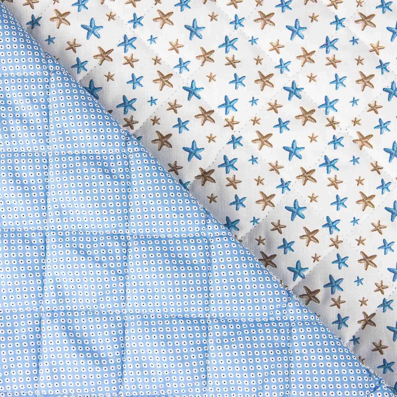 Padded Poplin Stars and Polka Dots Blue - Ribes y Casals