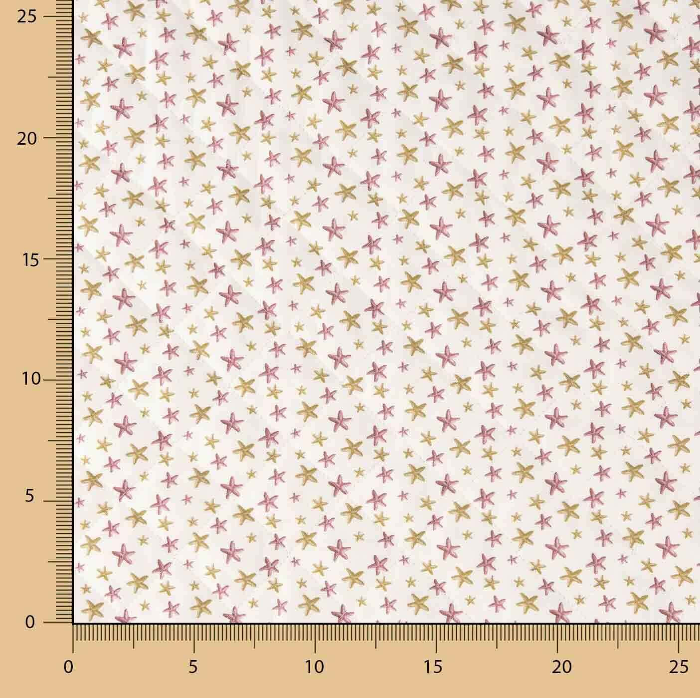 Padded Poplin Pink Stars - Ribes y Casals