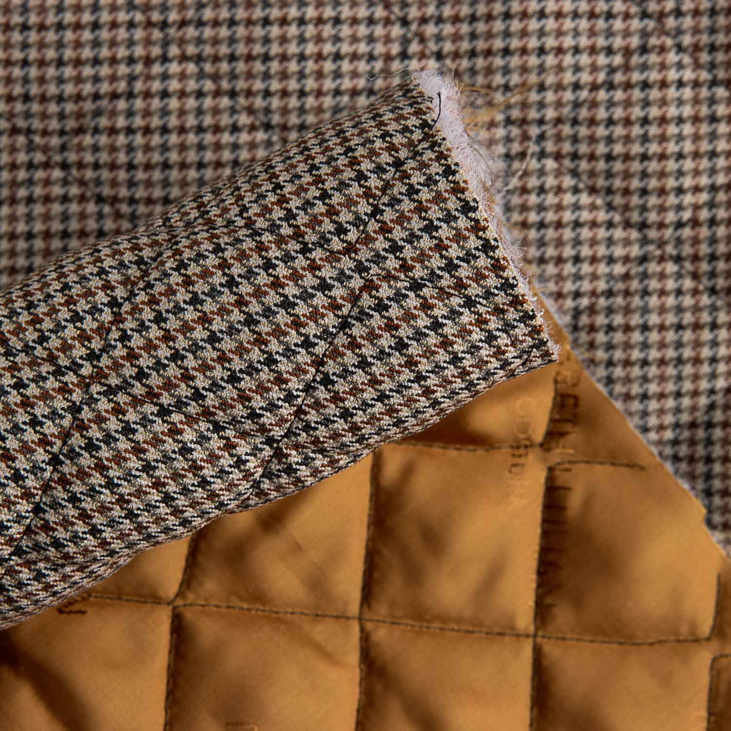 Padded Houndstooth with Copper Lining - Ribes y Casals