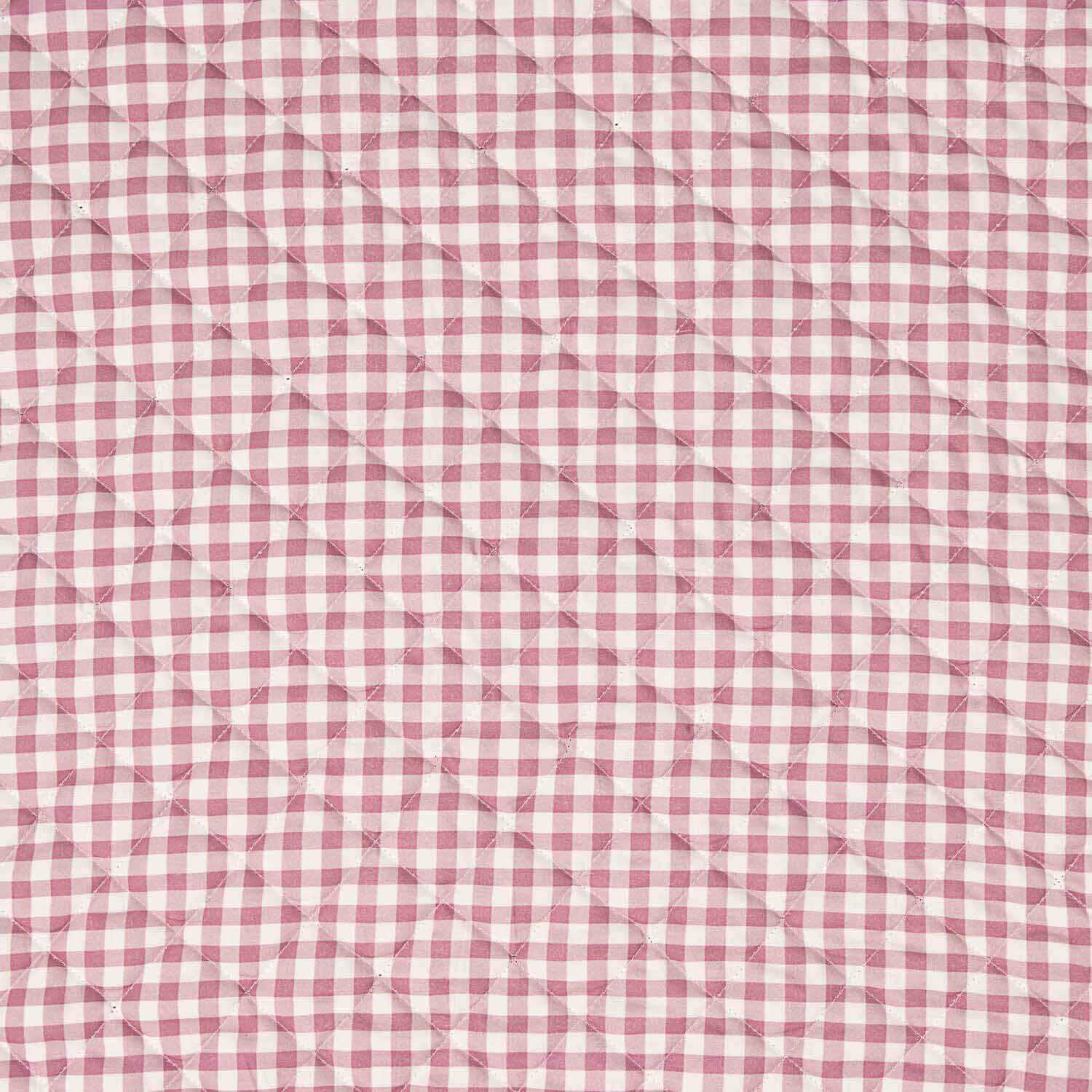 Padded Pink and Multicoloured Gingham Poplin - Ribes y Casals