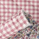 Padded Pink and Multicoloured Gingham Poplin - Ribes y Casals