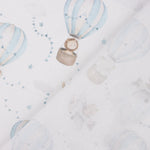 Blue Balloons and Aeroplanes Printed Percale - Ribes y Casals