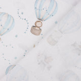 Blue Balloons and Aeroplanes Printed Percale - Ribes y Casals