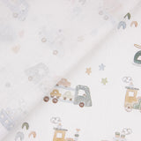Printed Percale Children's Vehicles - Ribes y Casals