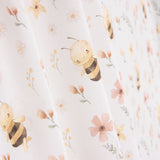 Percale printed with a pattern of bees and flowers - Ribes y Casals