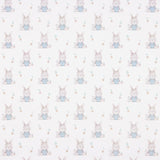 Blue Bunny-Printed Percale - Ribes y Casals